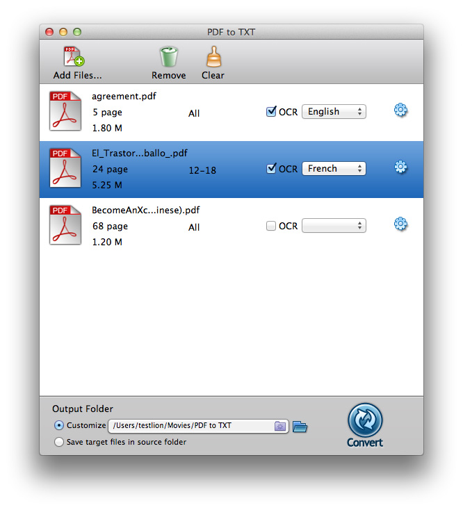 Enolsoft PDF to Text for Mac