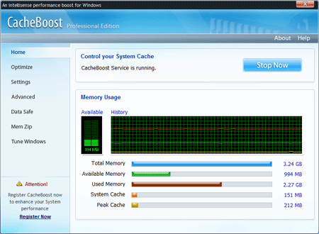 CacheBoost Professional Edition