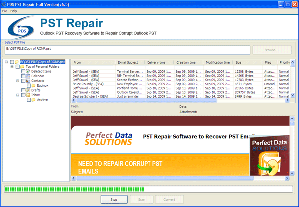 Outlook 2010 PST Repair
