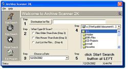 Archive Scanner 2K 2002 by Teeple Designs- Software Download