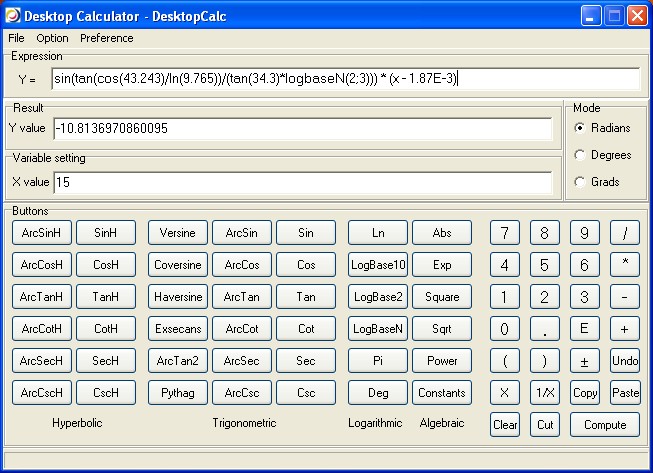 Desktop Calculator DesktopCalc