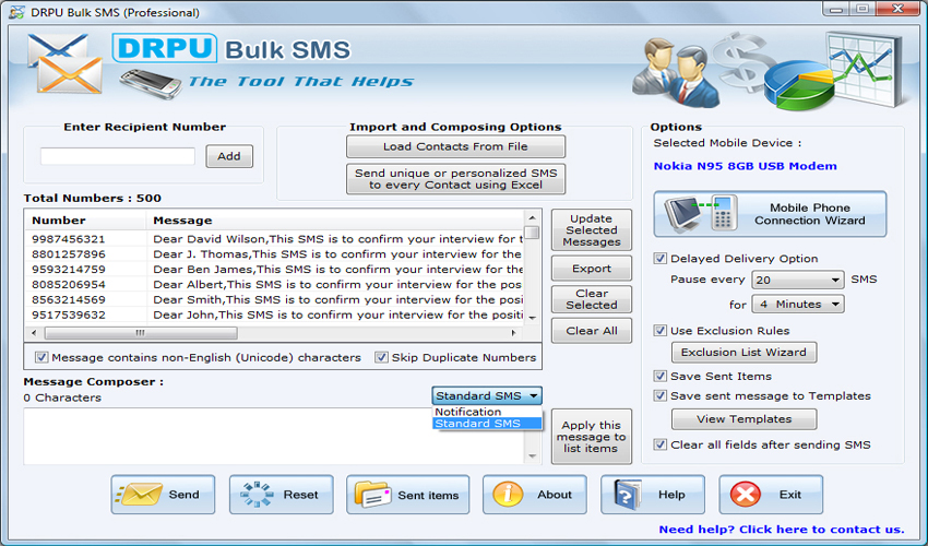 GSM SMS Software