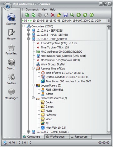 MyLanViewer network scanner