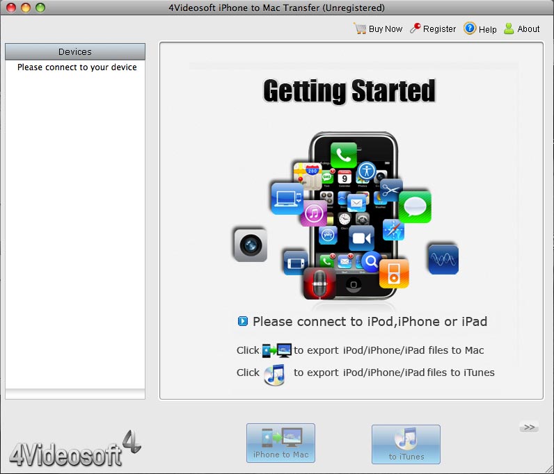 4Videosoft iPhone to Mac Transfer