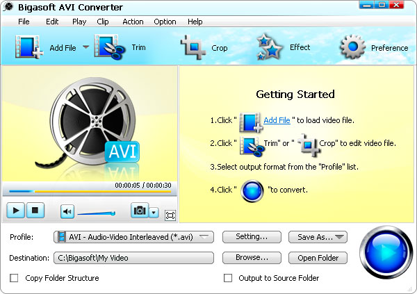 Bigasoft AVI Converter