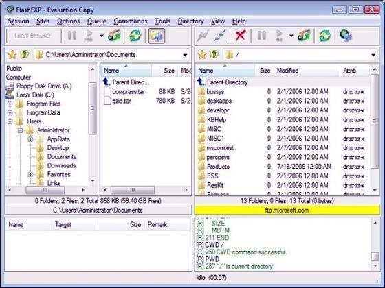 FlashFXP 1.4FTP by Charles DeWeese - Software Free Download