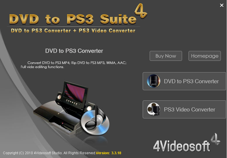 4Videosoft DVD to PS3 Suite