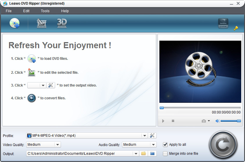 Leawo DVD to MPEG4 Converter