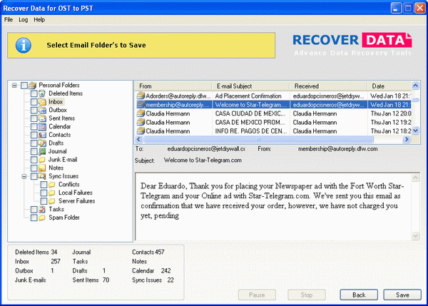 Conversion of OST Files to PST Files