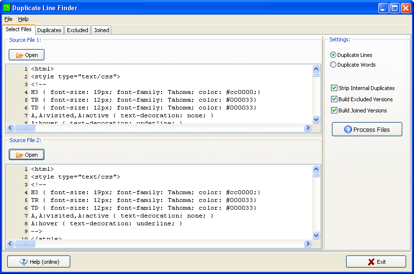 Файл version. Size Finder. File text Finder. Duplicates. Duplicated text