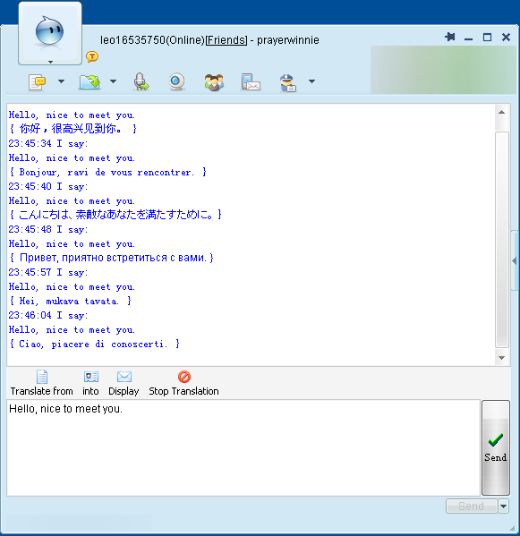 Chat Translator for TradeManager