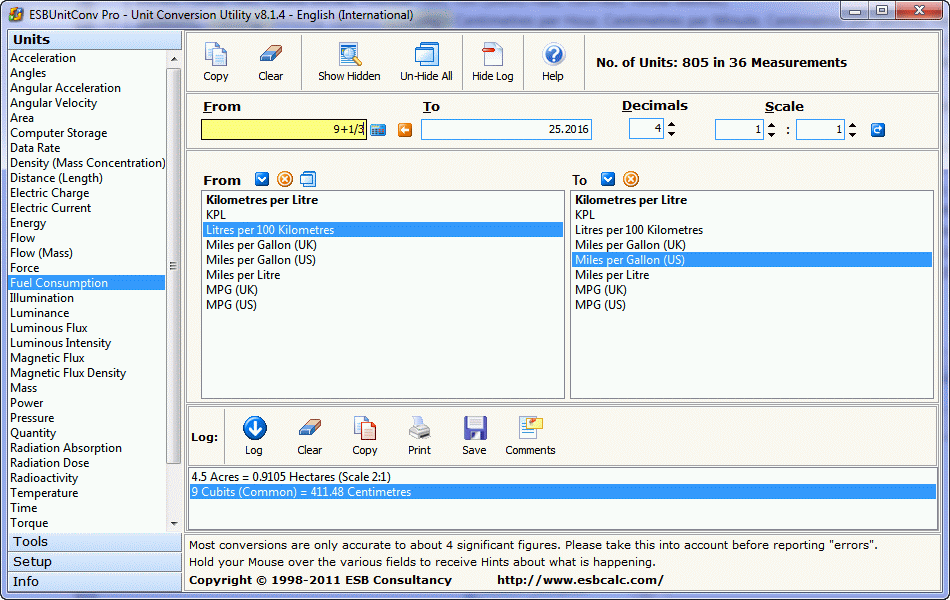 ESBUnitConv Pro - Unit Conversion