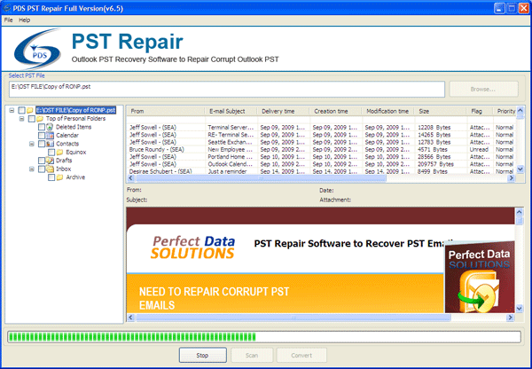 Damaged PST Repair Software