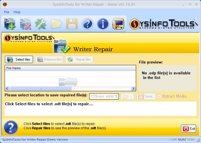 SysInfoTools Writer Recovery