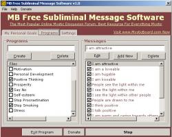 Subliminal message software