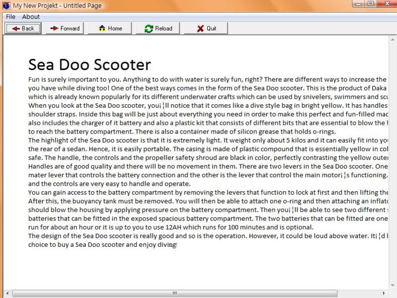 Sea Doo Scooter