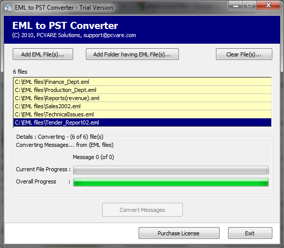 Batch Convert EML to PST