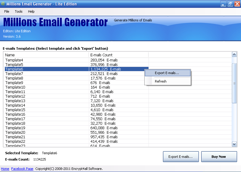 Millions Email Generator Platinum