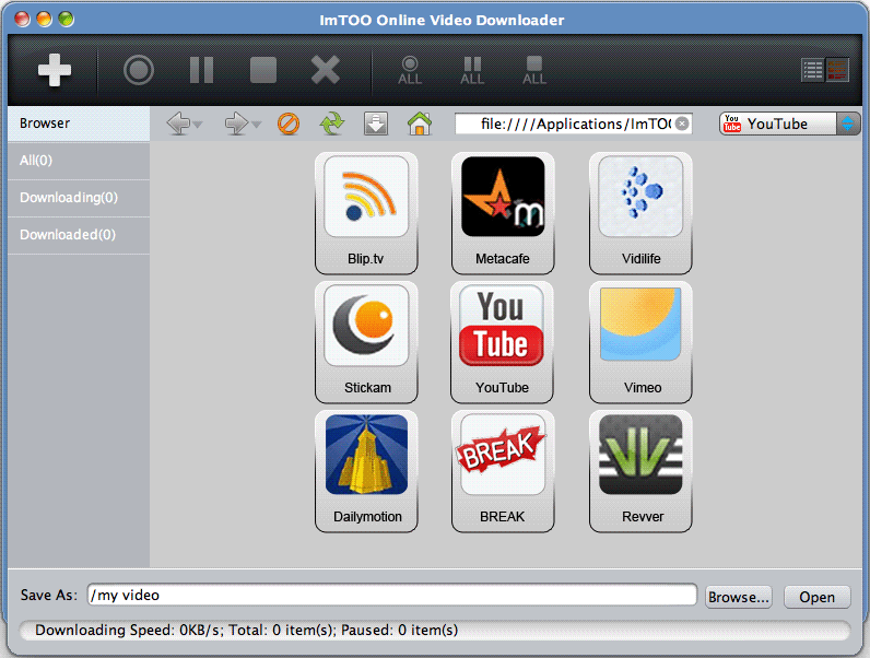 ImTOO Online Video Downloader for Mac