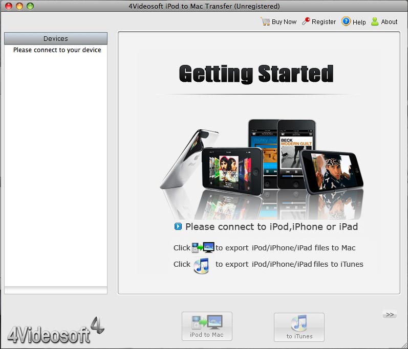 4Videosoft iPod to Mac Transfer