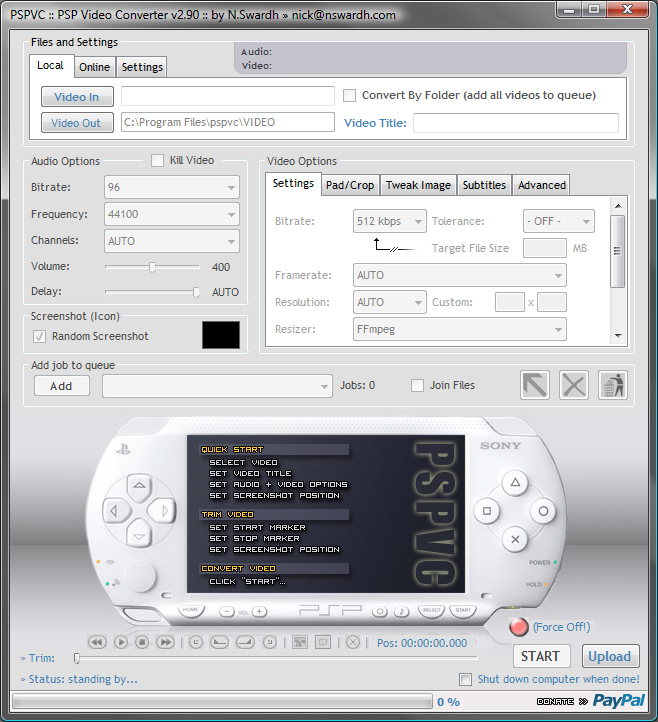 PSPVC :: PSP Video Converter