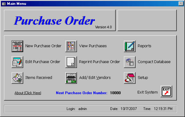 Purchase Order Program v4