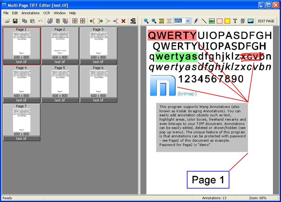 ! Multi-Page TIFF Editor (with OCR tool)