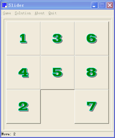Slider Game (3x3 digit)