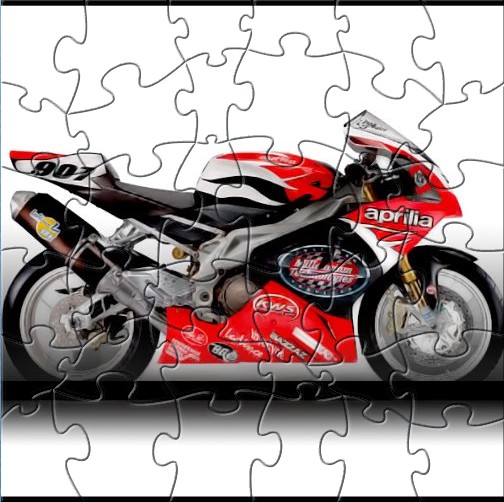 Red Motorcycle Puzzle