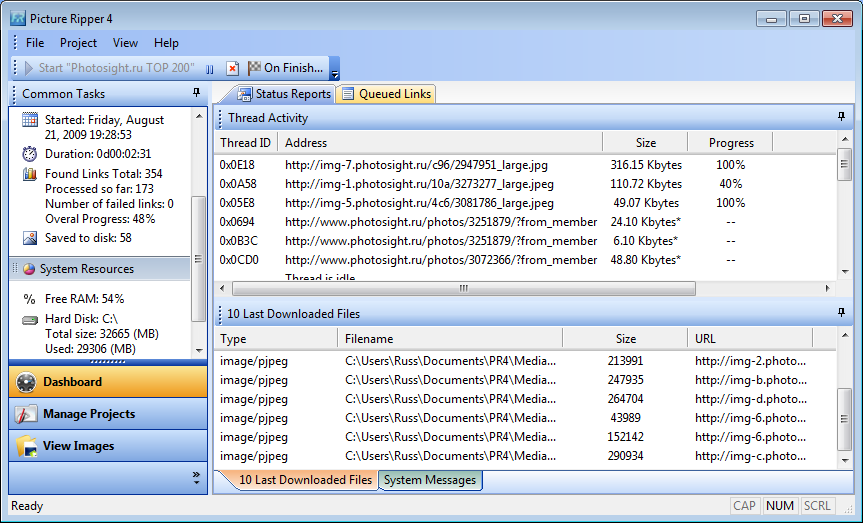 Picture Ripper Image Downloader Software