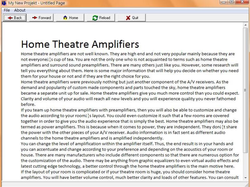 Home Theater Speaker Amplifiers
