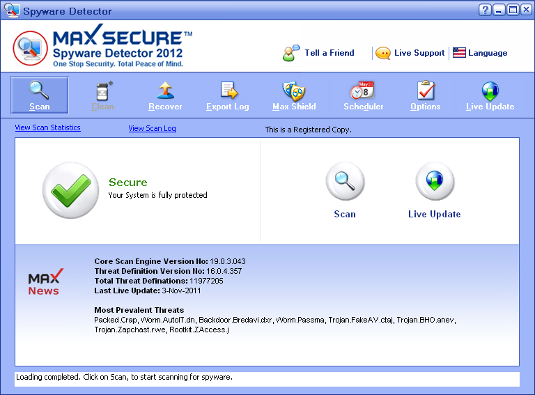 Max Spyware Detector