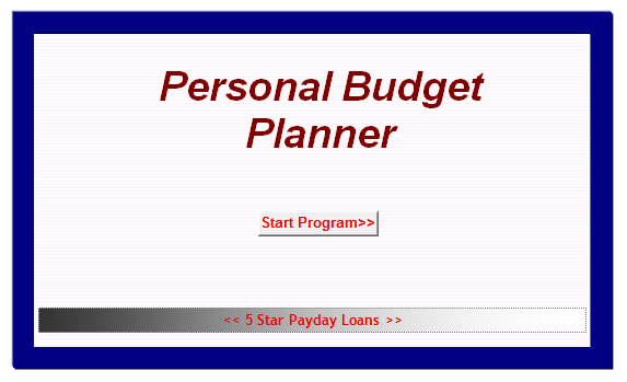 Payday Loans Instant Cash Planner