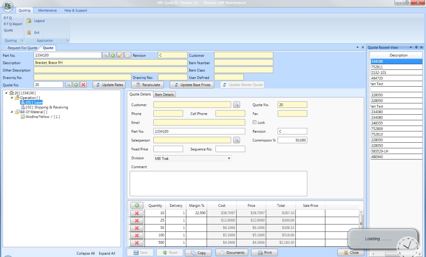 MIE Quote IT PRO Estimating Software