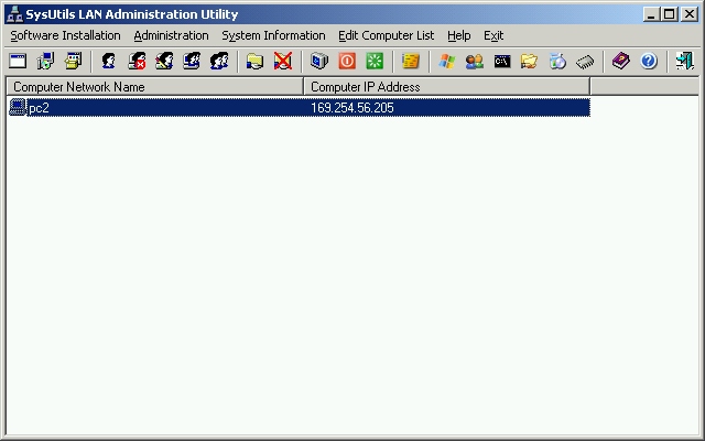 SysUtils LAN Administration Utility