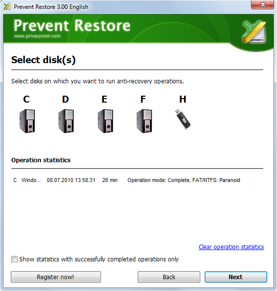 Prevent Restore