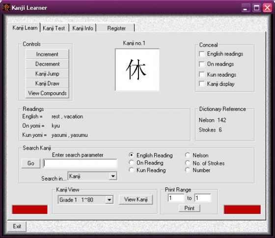 Kanji Learner 2.0.0 by Kanjisoft UK- Software Download