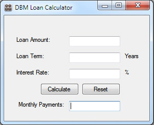 DBM Loan Calculator