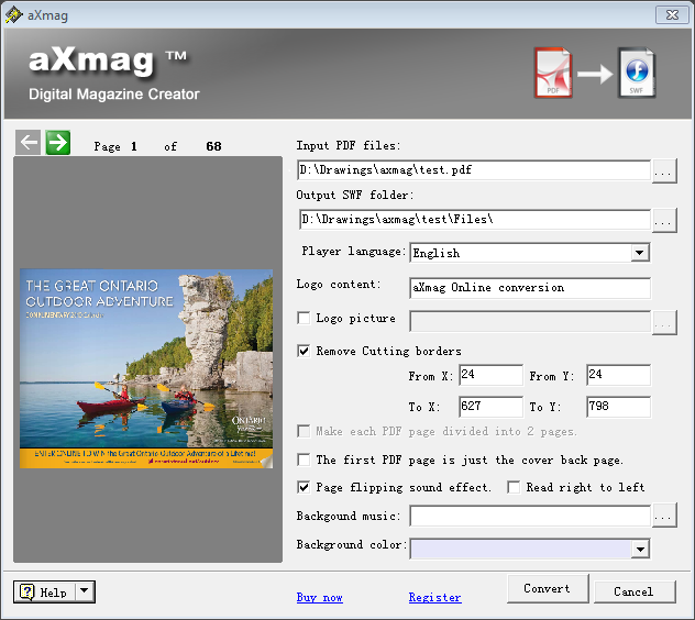 aXmag PDF to SWF Converter