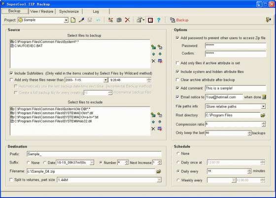 Zip Backup 1.92 by Gooch Computer Services- Software Download