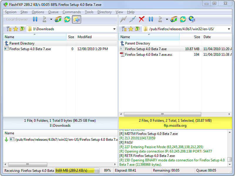 Beta setup. FLASHFXP.
