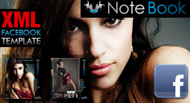 Note Book Facebook Fan Page Template