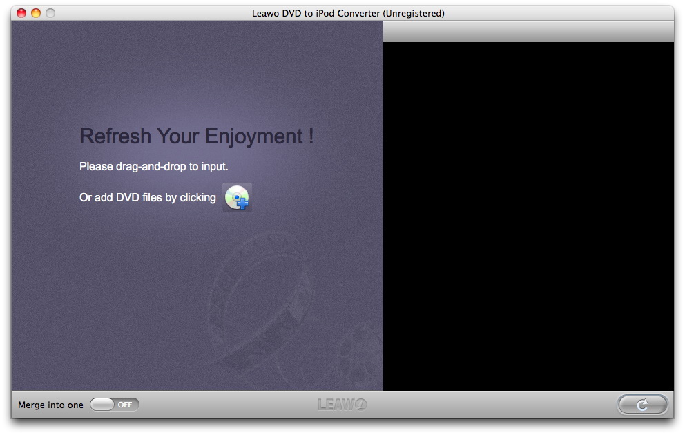 Leawo Mac DVD to iPod Converter