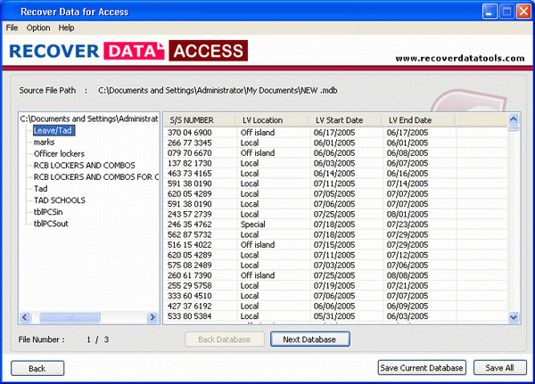 Microsoft Access Database Recovery
