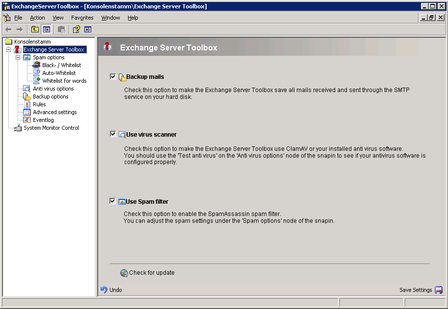 Kbm software gmbh вирус. Тулбокс Exchange. Microsoft Exchange Server 2003. WSUS Toolbox. Node_options