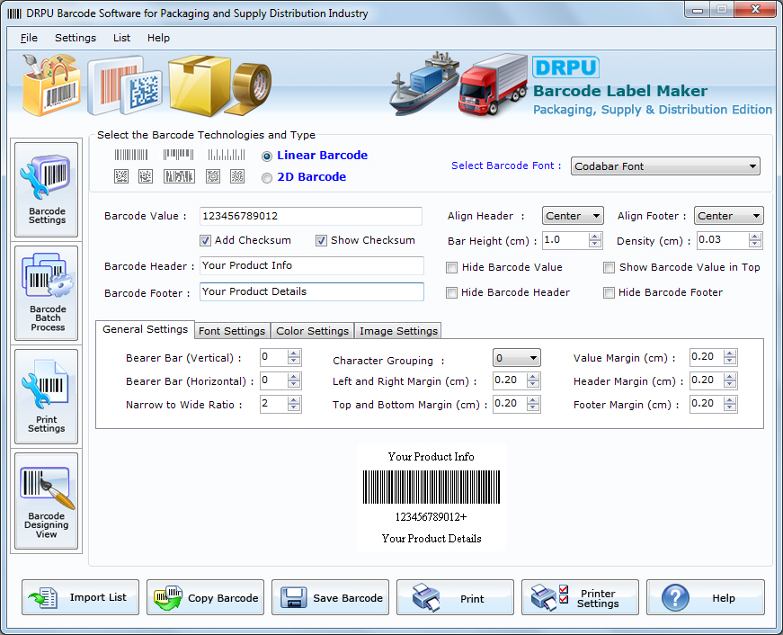 Barcode Fonts for Shipping